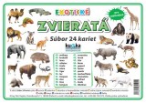 Súbor 24 kariet - exotické zvieratá | A7 (10x7 cm), A6 (15x10 cm), A5 (21x15 cm), A4 (30x21 cm)