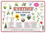 Súbor 24 kariet - kvetiny