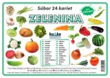 Súbor 24 kariet - zelenina | A7 (10x7 cm), A6 (15x10 cm), A5 (21x15 cm), A4 (30x21 cm)